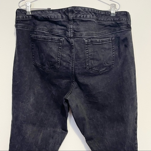 ➕ Torrid Black Distressed Skinny Jeans Womens Plus Size 16 - Picture 7 of 9